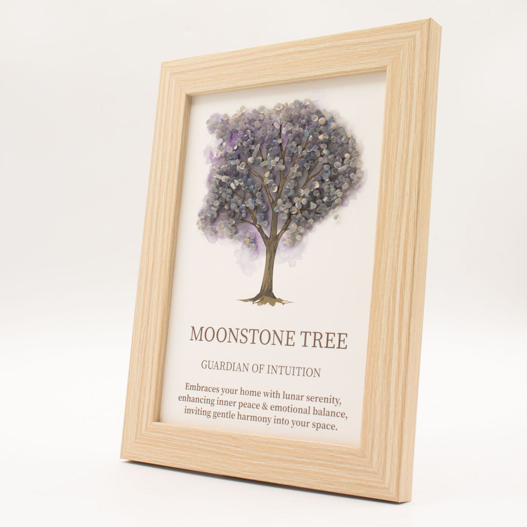Gemstone Picture - Tree of Life - Moonstone  (20x14.7x1cm)