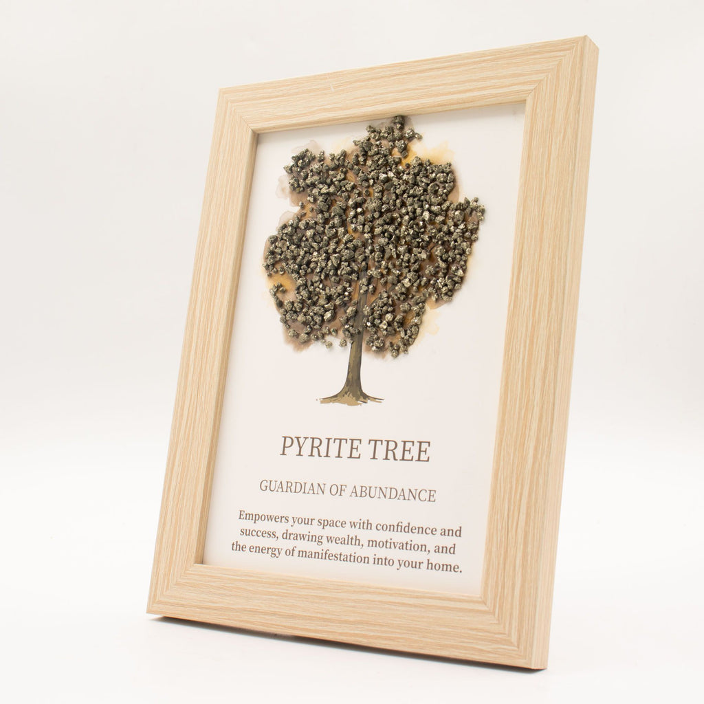 Gemstone Picture - Tree of Life - Pyrite (20x14.7x1cm)
