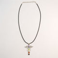 Indian Devotional Pendant - Silver Plated (45cm Cord)- Angel Chakra
